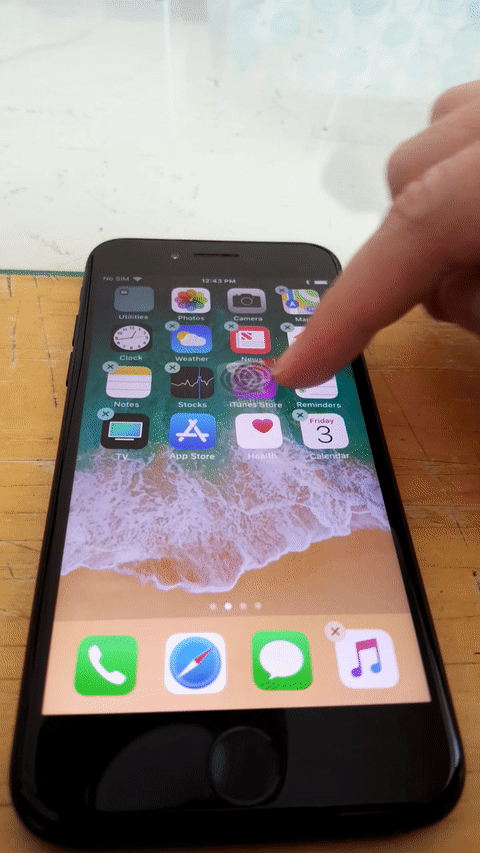 Used iphone touch sensor test
