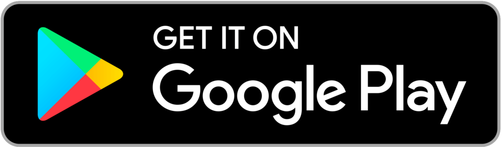 Rectangular Black Button with Google Play Logo