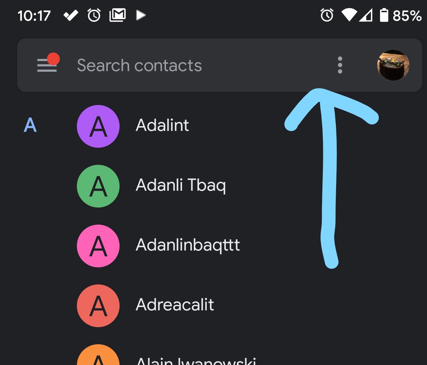transfer contacts via bluetooth android