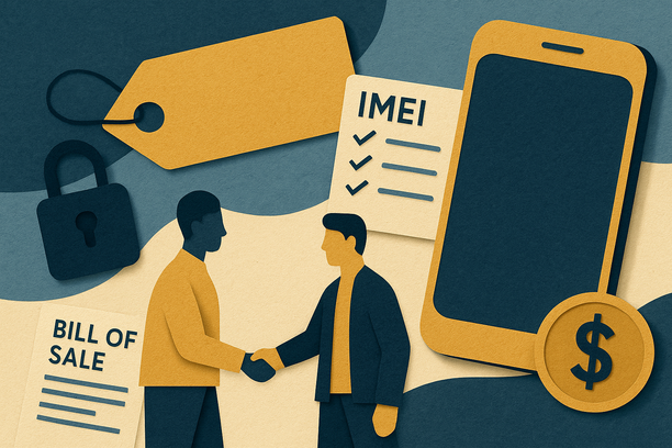 Colorful cutout of iPhone with dollar sign and iPhone 16 on screen