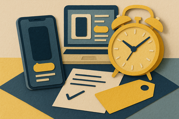 Colorful cutout of iPhone with dollar sign and iPhone 16 on screen