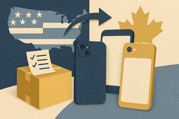 Colorful cutout of iPhone with dollar sign and iPhone 16 on screen