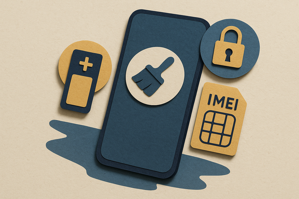 Colorful cutout of iPhone with dollar sign and iPhone 16 on screen