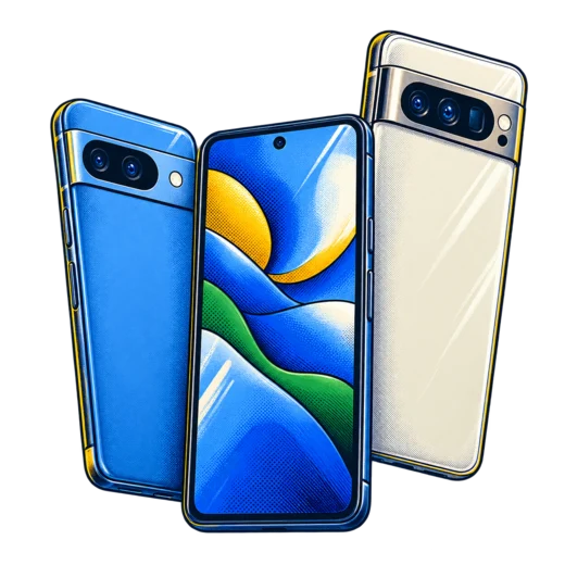 Illustration of a Google Pixel ready to sell