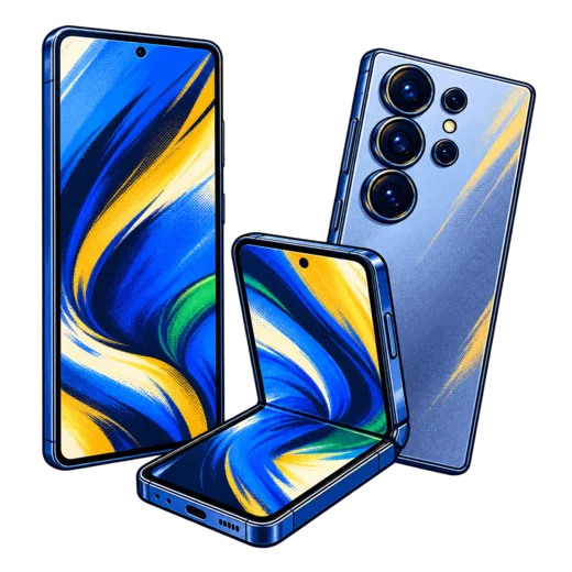 Illustration of a Samsung phone ready to sell